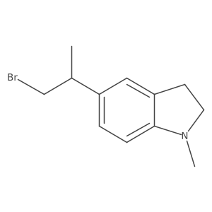 5-(1-bromopropan-2-yl)-1-methyl-2,3-dihydro-1H-indole Structure