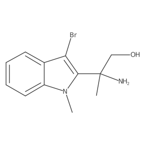 2-amino-2-(3-bromo-1-methyl-1H-indol-2-yl)propan-1-ol Structure