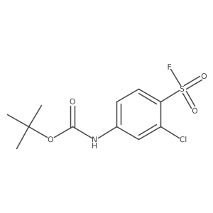 tert-butyl N-[3-chloro-4-(fluorosulfonyl)phenyl]carbamate Structure
