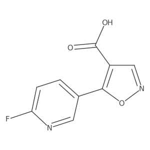 5-(6-Fluoropyridin-3-yl)-1,2-oxazole-4-carboxylic acid Structure