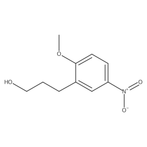 3-(2-Methoxy-5-nitrophenyl)propan-1-ol结构式