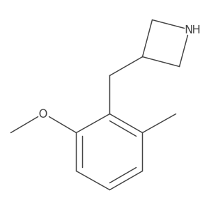 3-[(2-Methoxy-6-methylphenyl)methyl]azetidine结构式