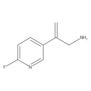 2-(6-Fluoropyridin-3-yl)prop-2-en-1-amine Structure