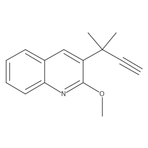 2-Methoxy-3-(2-methylbut-3-yn-2-yl)quinoline结构式
