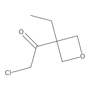 2-Chloro-1-(3-ethyloxetan-3-yl)ethan-1-one Structure