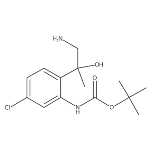 tert-butyl N-[2-(1-amino-2-hydroxypropan-2-yl)-5-chlorophenyl]carbamate Structure
