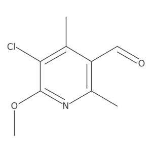 5-Chloro-6-methoxy-2,4-dimethylpyridine-3-carbaldehyde Structure