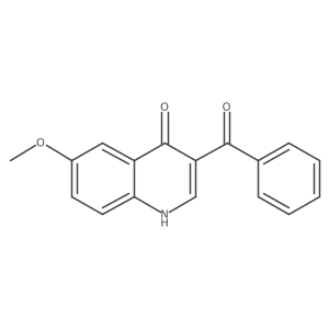 6-methoxy-3-(phenylcarbonyl)quinolin-4(1H)-one结构式