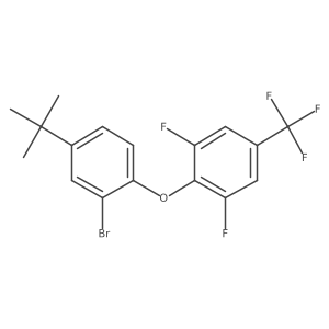 2-(2-Bromo-4-tert-butyl-phenoxy)-1,3-difluoro-5-(trifluoromethyl)benzene结构式