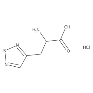 2-Amino-3-(1,2,5-thiadiazol-3-yl)propanoic acid;hydrochloride结构式