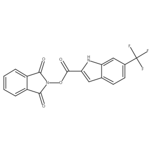 1,3-dioxo-2,3-dihydro-1H-isoindol-2-yl 6-(trifluoromethyl)-1H-indole-2-carboxylate Structure