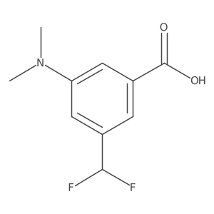 3-(Difluoromethyl)-5-(dimethylamino)benzoic acid Structure