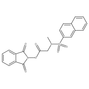 1,3-dioxo-2,3-dihydro-1H-isoindol-2-yl 2-(N-methylnaphthalene-2-sulfonamido)acetate结构式
