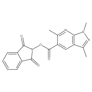 1,3-dioxo-2,3-dihydro-1H-isoindol-2-yl 1,3,6-trimethyl-1H-pyrazolo[3,4-b]pyridine-5-carboxylate Structure
