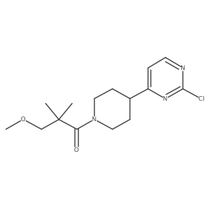 1-[4-(2-Chloropyrimidin-4-yl)piperidin-1-yl]-3-methoxy-2,2-dimethylpropan-1-one结构式