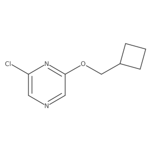 2-Chloro-6-(cyclobutylmethoxy)pyrazine Structure