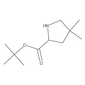 Tert-butyl (2R)-4,4-dimethylpyrrolidine-2-carboxylate Structure