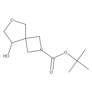 tert-Butyl (S)-8-hydroxy-6-oxa-2-azaspiro[3.4]octane-2-carboxylate结构式