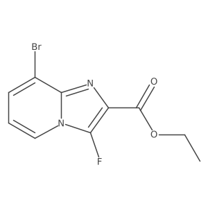 Ethyl 8-bromo-3-fluoroimidazo[1,2-a]pyridine-2-carboxylate结构式