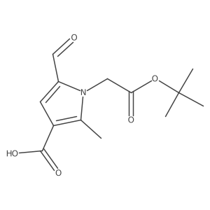 1-[2-(tert-butoxy)-2-oxoethyl]-5-formyl-2-methyl-1H-pyrrole-3-carboxylic acid Structure