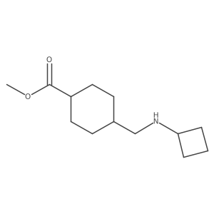 trans Methyl 4-((cyclobutylamino)methyl)cyclohexanecarboxylate结构式