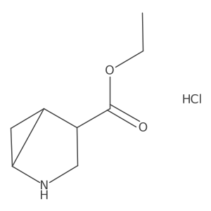 Ethyl 2-azabicyclo[3.1.0]hexane-4-carboxylate hydrochloride Structure