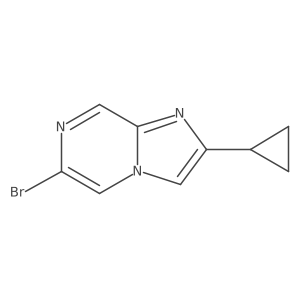 6-Bromo-2-cyclopropylimidazo[1,2-a]pyrazine结构式
