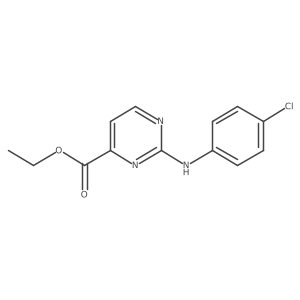 Ethyl 2-[(4-chlorophenyl)amino]pyrimidine-4-carboxylate Structure