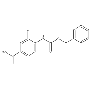 4-Benzyloxycarbonylamino-3-chlorobenzoic acid结构式