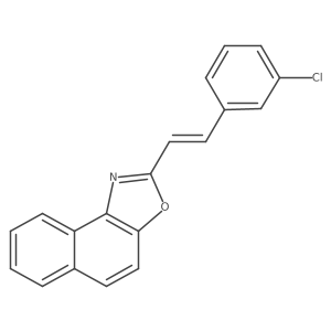 2-[2-(3-Chlorophenyl)ethenyl]naphth[1,2-d]oxazole Structure