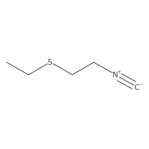 1-(Ethylsulfanyl)-2-isocyanoethane Structure