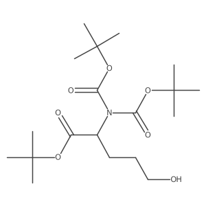 N,N-Diboc 1-O-t-Butyl 5-Deoxo L-Glutamic Acid结构式