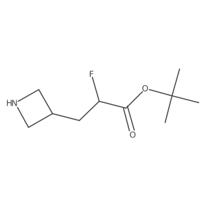 Tert-butyl 3-(azetidin-3-yl)-2-fluoropropanoate Structure