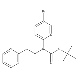tert-butyl N-(5-bromopyridin-2-yl)-N-[2-(pyridin-2-yl)ethyl]carbamate Structure