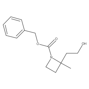 Benzyl 2-(2-hydroxyethyl)-2-methylazetidine-1-carboxylate结构式