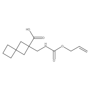 2-({[(Prop-2-en-1-yloxy)carbonyl]amino}methyl)spiro[3.3]heptane-2-carboxylic acid Structure