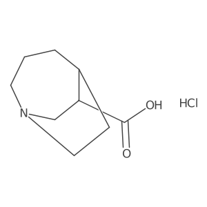 1-Azabicyclo[3.2.2]nonane-6-carboxylic acid hydrochloride结构式