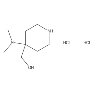 [4-(Dimethylamino)piperidin-4-yl]methanol dihydrochloride结构式