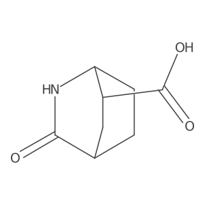 3-Oxo-2-azabicyclo[2.2.2]octane-6-carboxylic acid结构式