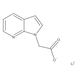 lithium(1+)2-{1H-pyrrolo[2,3-b]pyridin-1-yl}acetate结构式