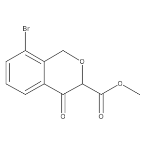 methyl 8-bromo-4-oxo-3,4-dihydro-1H-2-benzopyran-3-carboxylate Structure