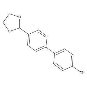 4'-(1,3-Dioxolan-2-yl)[1,1'-biphenyl]-4-ol Structure
