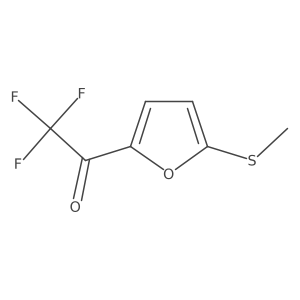 2,2,2-Trifluoro-1-[5-(methylthio)-2-furanyl]ethanone结构式
