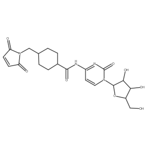 Cytidine, N-[[4-[(2,5-dihydro-2,5-dioxo-1H-pyrrol-1-yl)methyl]cyclohexyl]carbonyl]- Structure
