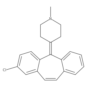 4-(2-Chloro-5H-dibenzo[a,d]cyclohepten-5-ylidene)-1-methylpiperidine结构式