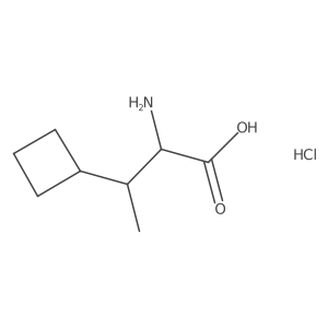 2-Amino-3-cyclobutylbutanoic acid hydrochloride Structure