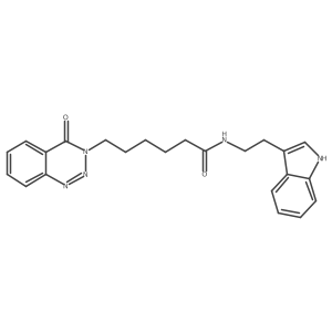 N-[2-(1H-indol-3-yl)ethyl]-6-(4-oxo-1,2,3-benzotriazin-3(4H)-yl)hexanamide Structure