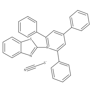1-(2-Benzothiazolyl)-2,4,6-triphenyl-pyridinium; thiocyanate结构式