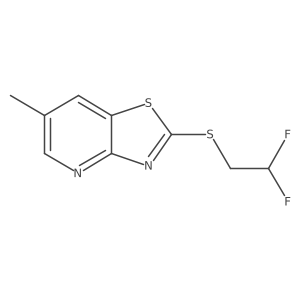 Thiazolo[4,5-b]pyridine,2-[(2,2-difluoroethyl)thio]-6-methyl- Structure