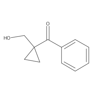 [1-(Hydroxymethyl)cyclopropyl]phenylmethanone结构式